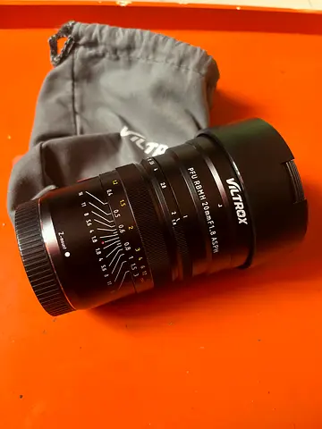 Viltrox 20mm manual lens z mount brand new  Camera lens (good working condition) with pouch