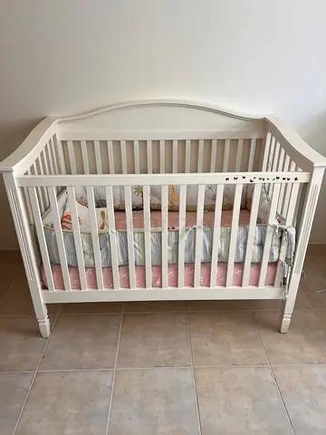 Pottery Barn crib + mattress + bumber