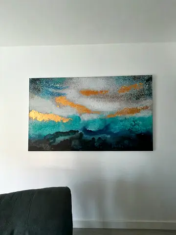 Wall painting big colorful