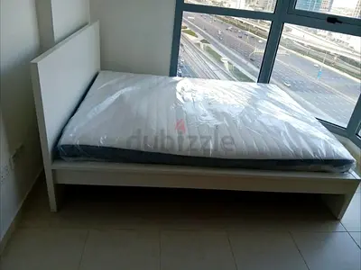 Ikea king size bed with mattress and storage drawers