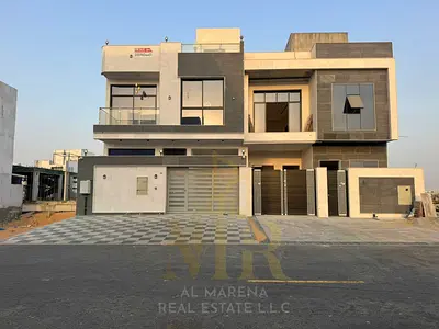 فيلا للبيع بالحليو بعجمان | 4 ماستر + روف | شامل رسوم التسجيل والتميلك وكهرباء ومية ومكيفات  تملك حر