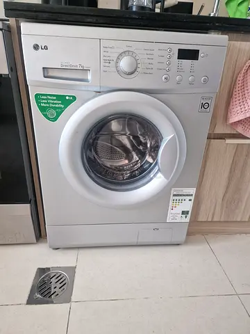 LG Front Load Washing Machine - 7kg, Silver