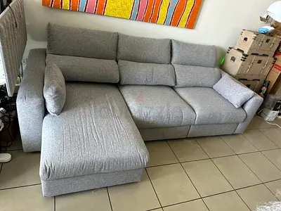 Ikea Eskilstuna L shape sofa bed with storage
