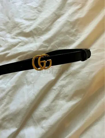 gucci leather belt in xs size used one time