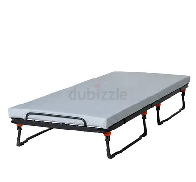 Foldable IKEA Single Guest Bed with Mattress - Lightweight Portable not used