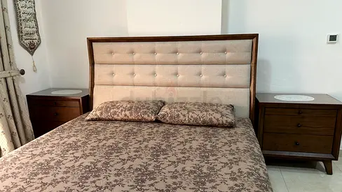 Home center solid wood bed set