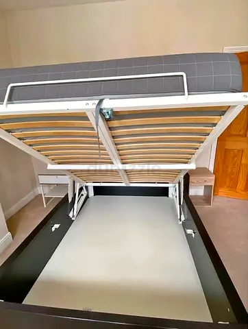 Ikea Hydraulic King size bed with mattress available in perfect condition