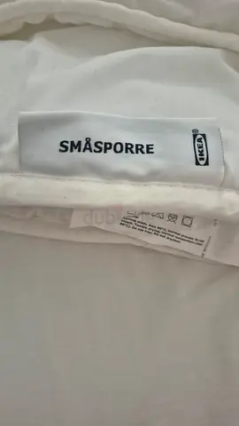 IKEA SMÅSPORRE Duvet Cover / Bed Linen - White, Good Used Condition