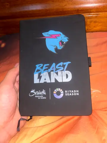 Limited edition Beast Land Riyadh Season notebook / journal - black