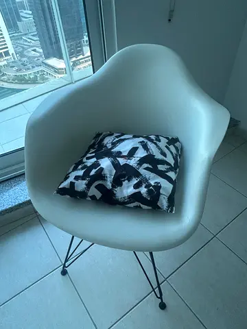 Modern Eames-style Armchair with Cushion