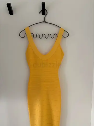 Yellow Herve Léger Dress - Size XS