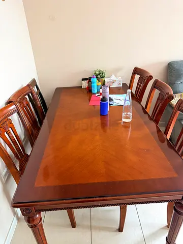 Classic Wooden Dining Set with 5 Chairs