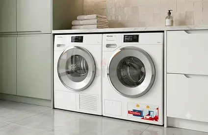 Miele Washer & Tumble Dryer Stack – Compact White Set | Space-Saving Design | Premium German Quality
