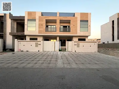 Luxury villa with custom finishing, 5 master bedrooms, ground floor, first floor, and roof, at a ba