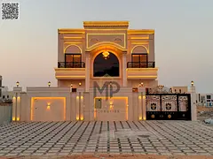 Classic design villa for sale | ajman| al helio2 area | 5 master rooms, majlis, 2 halls| freehold | 