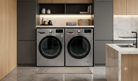 LG ThinQ 9kg Washer & 9kg Dryer Set – Smart Connectivity | Premium Quality | Modern Design