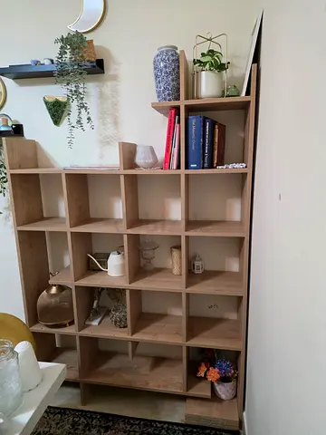 Home Center Cube Shelving Unit - Light Oak