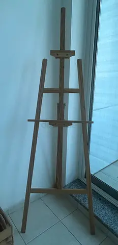 Wooden Artist Studio Easel - Adjustable, Free-Standing
