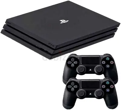 Sony PlayStation 4 Slim (PS4) with 2 DualShock Controllers