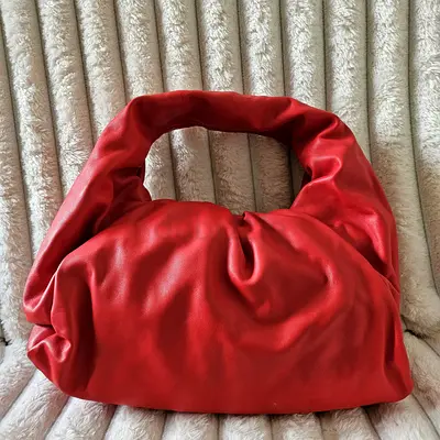 Authentic Bottega Veneta Pouch Leather Shoulder Bag in good condition