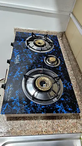 3-Burner Built-in Gas Hob (Glass Top) - Good Condition