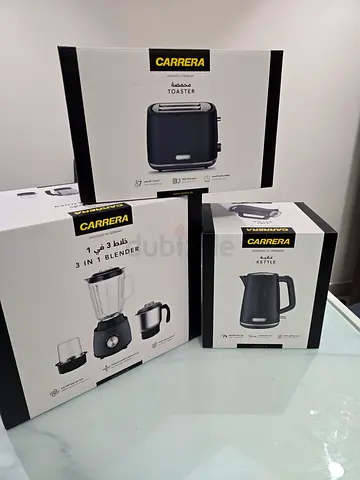 Brand new Carrera 3-in-1 Blender + Toaster + Kettle set (boxed and Unused)