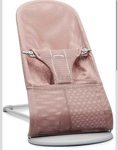 BabyBjörn Bouncer Bliss, Mesh, Dusty Pink 2-in-1 Adjustable Baby Bouncer Seat and Toddler Chair, New