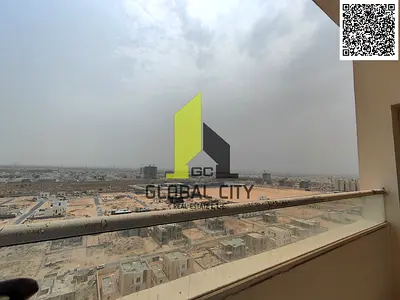 شقة بغرفة نوم واحدة للبيع في برج العامرة، عجمان، بدون موقف سيارة، مع شرفة، مساحة إجمالية 909 قدم مربع، إطلالة مفتوحة على منطقة الزاهية، السعر 340,000،