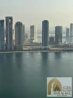 Two-bedroom apartment for annual rent in Al Khan, Sharjah | Large laundry room | 3 bathrooms | Balco