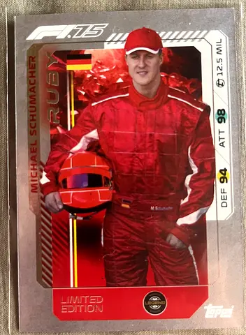 Limited edition Michael Schumacher card