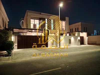 Villa for sale in Al Hooshi, Sharjah, with high-quality finishing and modern design. Freehold ownership for all Arab nationalities.