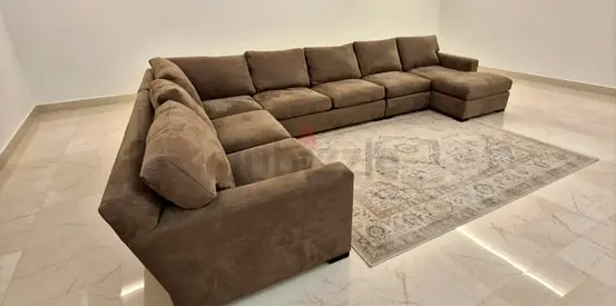 Looks good condition Crate&Barrel axis feather filled U Shape Sofa
