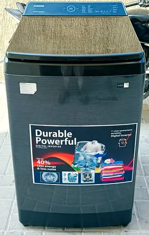 Samsung digital inverter 10kg washing machine. Gray color. Condition is working good.