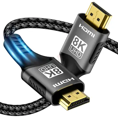 Premium HDMI 2.1 8K Cable 6.6FT/2M For Sale