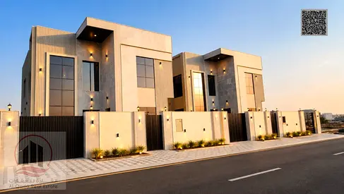 للبيع فيلا بعجمان منطقه الزاهيه شامل التسجيل والتمليك تتكون من 5 غرف ماسترو مجلس و2صالة وغرفة خدامة تمليك حر لجميع الجنسيات وأمكانية التمويل البنكي