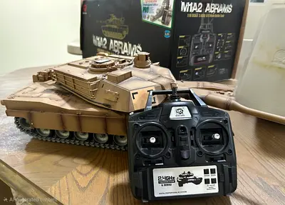 Remote Control M1A2 Abrams Tank Toy - Working Controller