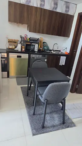 Dining table with 2 chairs for urgent sale - AED 250