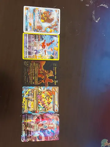 Lot of 5 Pokémon GX/EX Holo Cards (Mew and Mewtwo, Sylveon, Latias etc.)