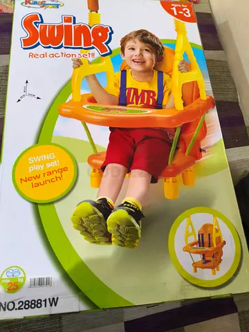 Kids Baby Swing Seat with Safety Harness (Ages 1-3) - Like New