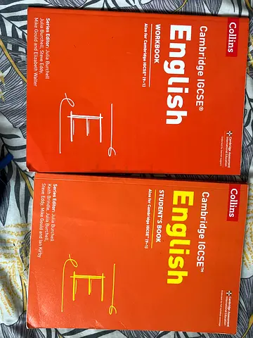 Cambridge IGCSE English Student's Book + Workbook (Collins) - Good Condition