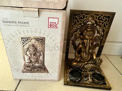 Homebox Ganesha tea light holder