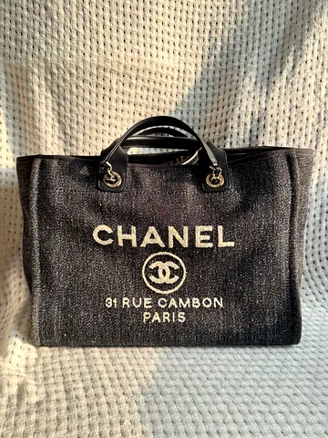 Chanel Large Deauville Tote Bag | Authentic | Excellent Condition | SERIOUS BUYERS ONLY