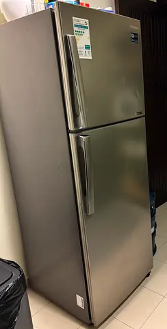 Samsung Top Freezer Refrigerator - 2 Door, Stainless Steel, Good Condition