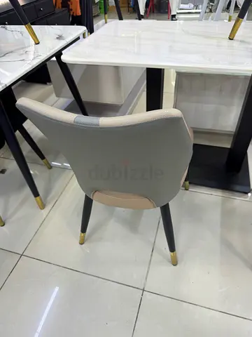 Modern Upholstered Dining Chair with Metal Legs