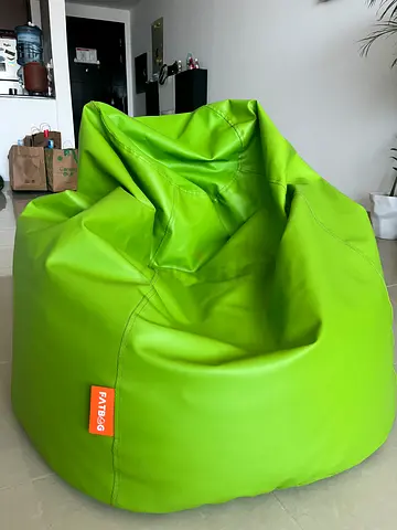 Green Fatboy-style (Double XL size) Bean Bag - Comfortable Lounger