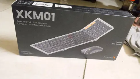 XKMO1 Foldable Wireless Keyboard & Mouse Combo (Unused in Box)