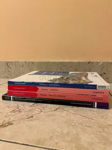 Cambridge IGCSE Chemistry Bundle (Textbook + 2 Workbooks + CGP Revision Guide)