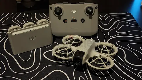 DJI Neo Fly More (Boxed) + Remote Control with 2 Extra Batteries — Good Condition
