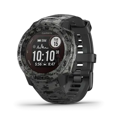 Garmin Instinct Solar Tactical Edition Smartwatch - Camo