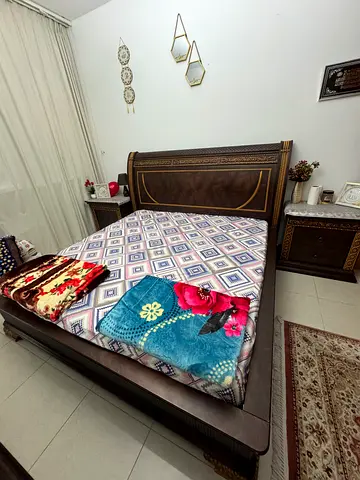 Premium Turkish King-Size Bed – Solid Wood, Modern Design